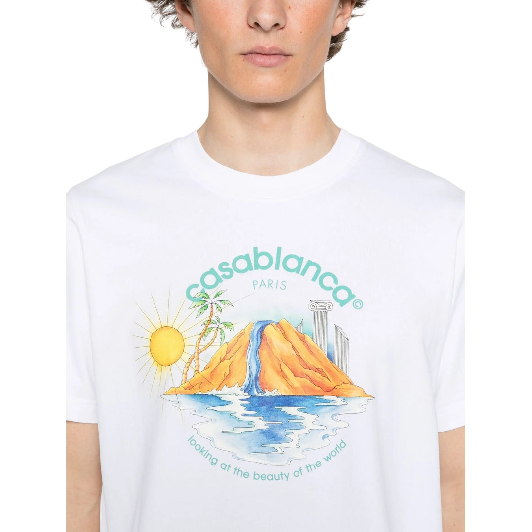 Casablanca White T Shirt Mens