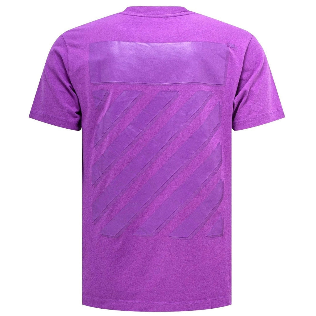 Off-White Diag Tab Slim Fit Orchird Purple T-Shirt XXS