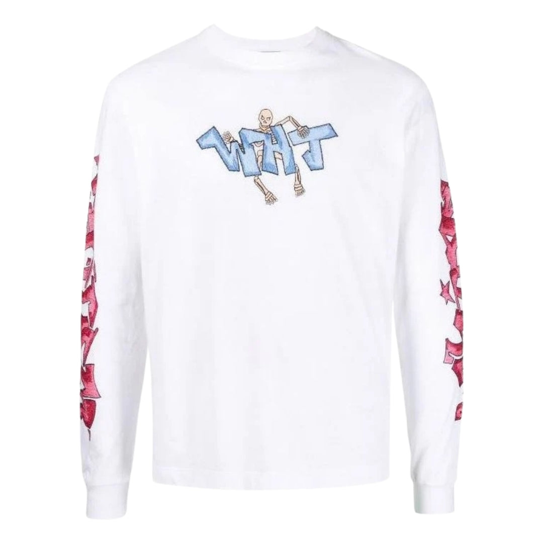 Off-White Graff Wht Pupp Skate Long Sleeve Tee White XS