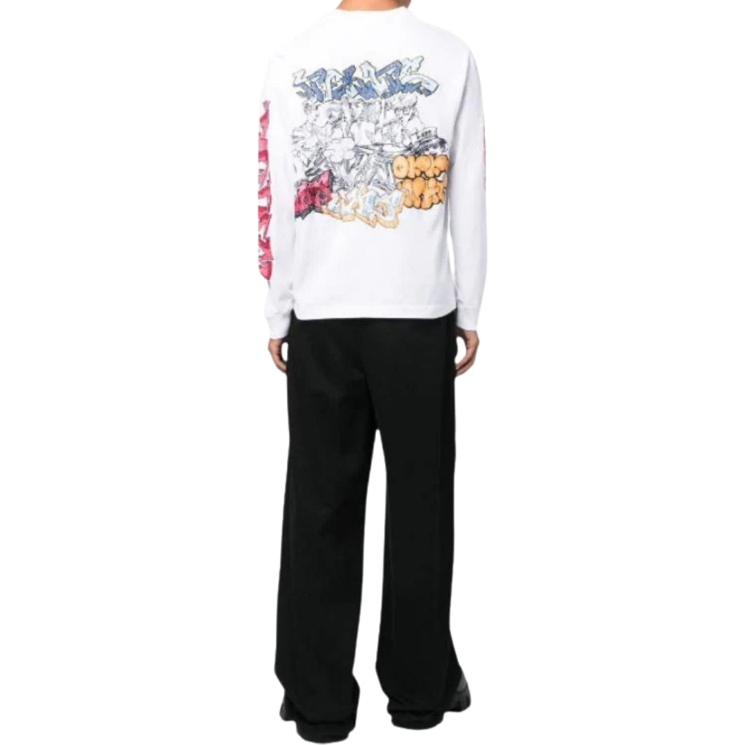 Off-White Graff Wht Pupp Skate Long Sleeve Tee White XS