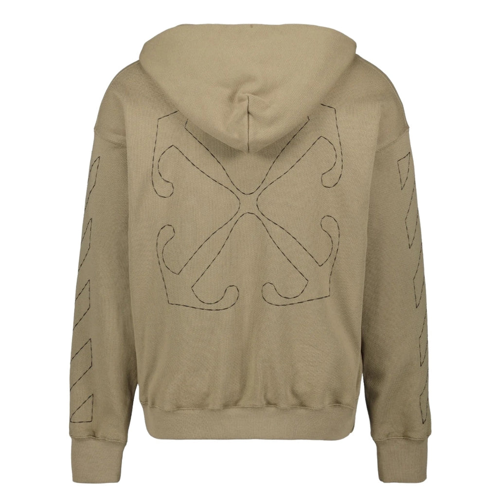 Off-White Off Stitch Skate Hoodie Beige XS