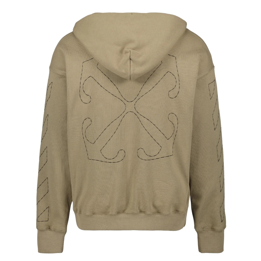Off-White Off Stitch Skate Hoodie Beige XS