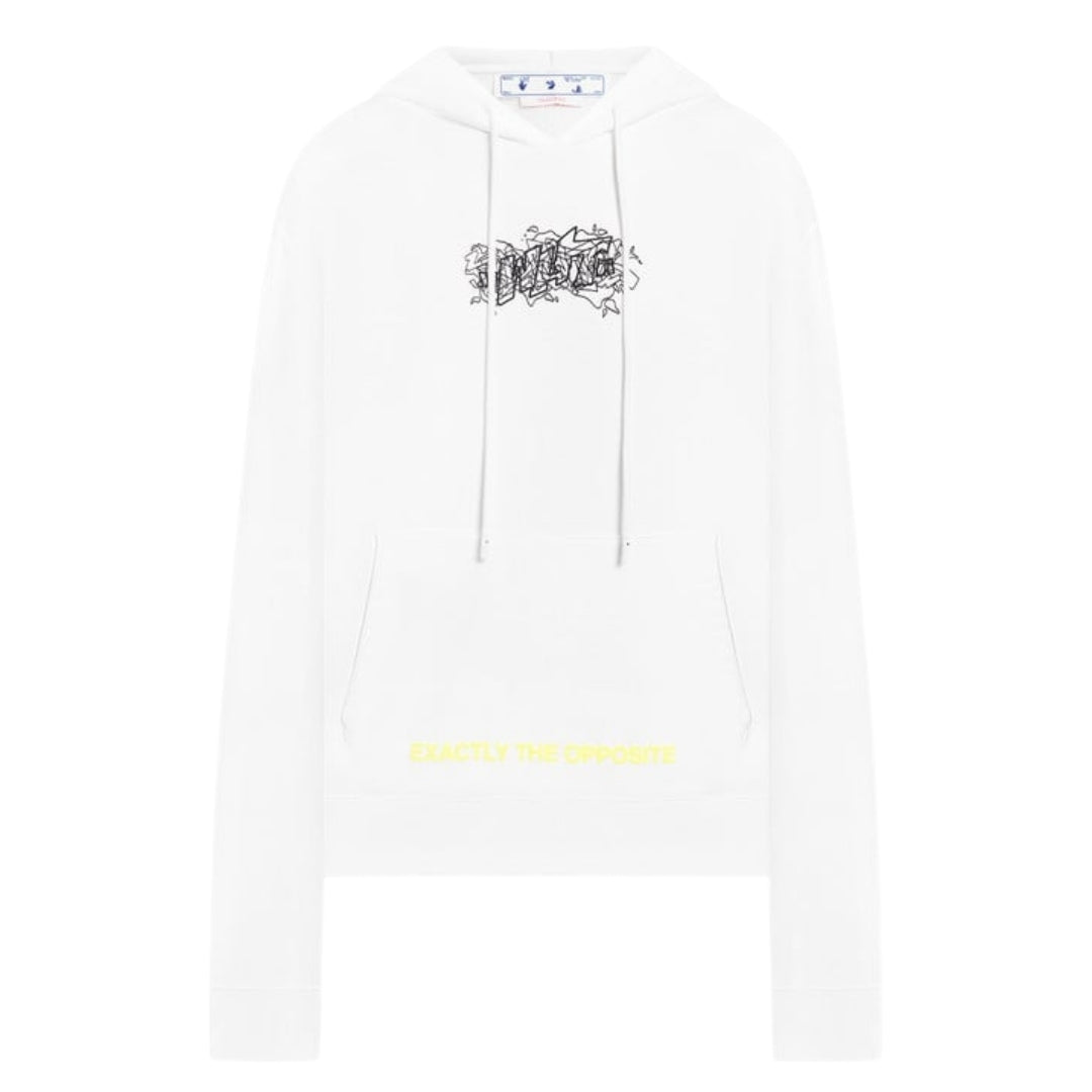 Off-White Graffiti Layerz Slim Hoodie White XS