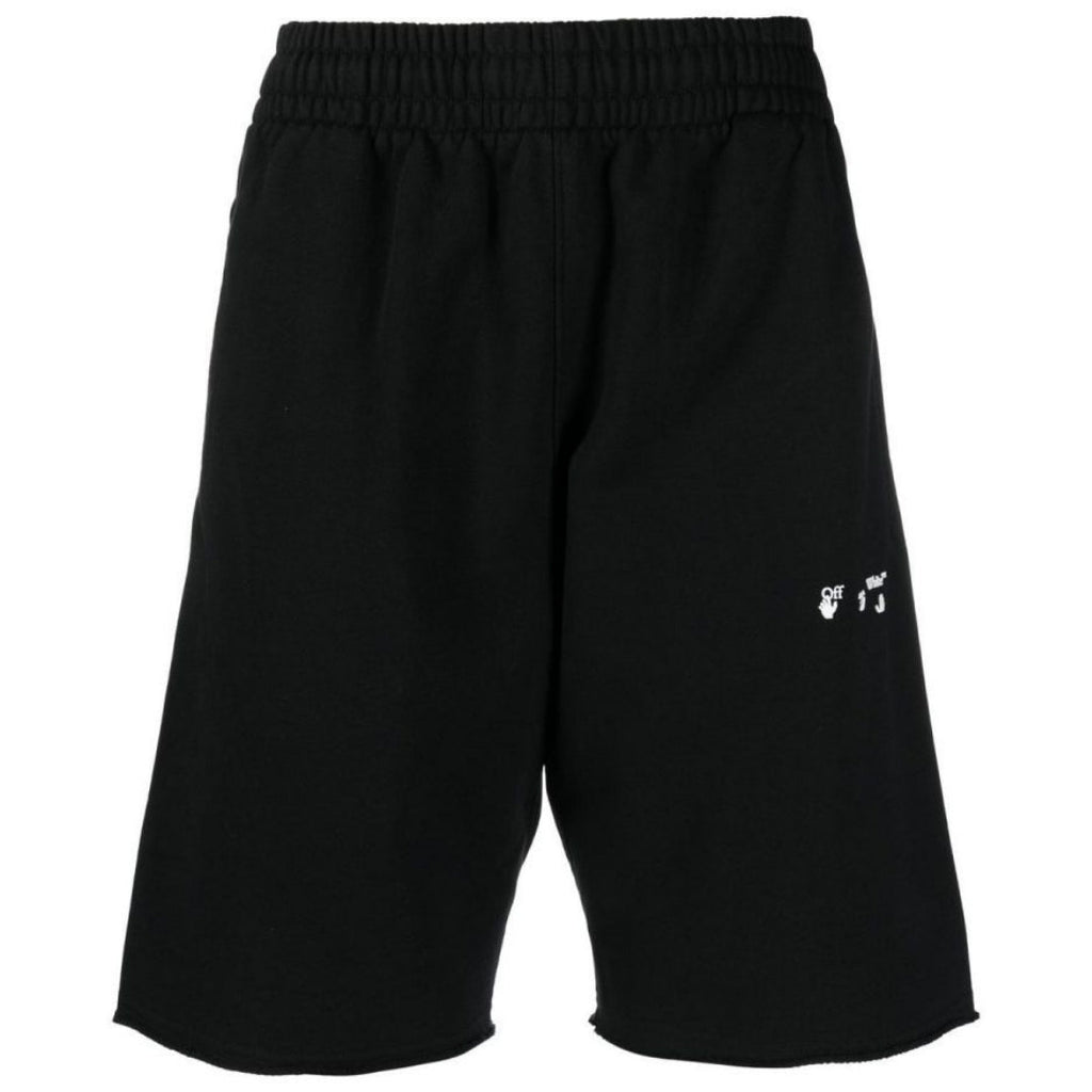 Off White Ow Logo Black Sweat Shorts Omci006C99Fle0081001 - Style Centre Wholesale