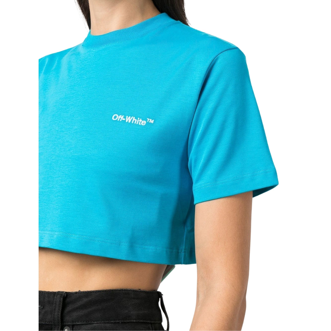 Off-White Helvetica Cropped T-Shirt S