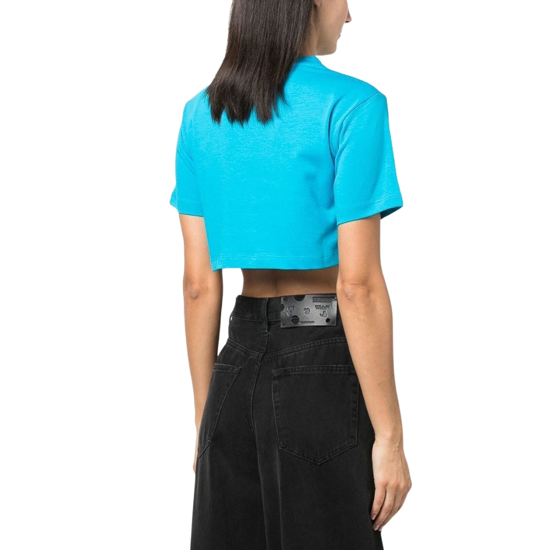 Off-White Helvetica Cropped T-Shirt S