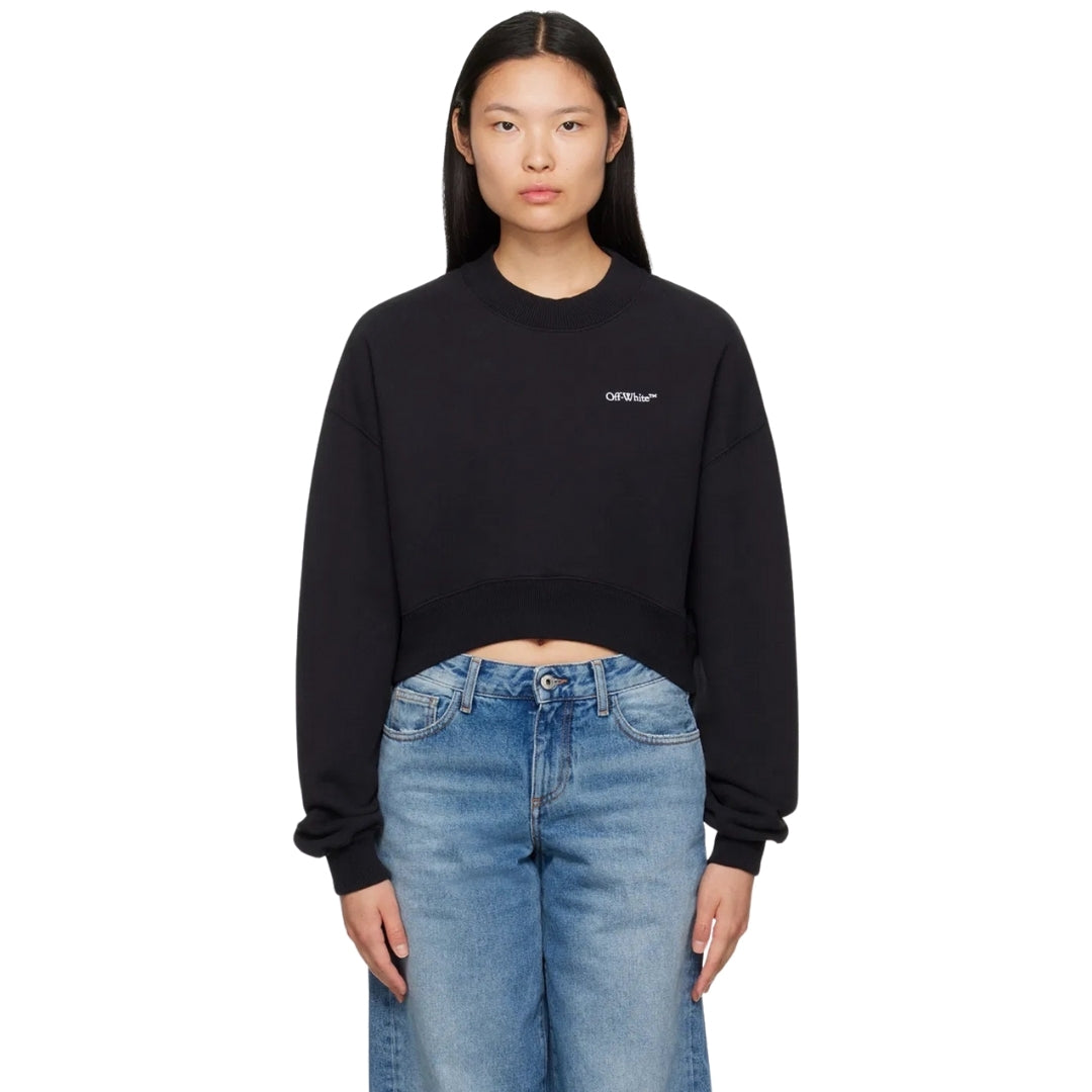 Off-White For All Book Cropped Over Crewneck Black XS