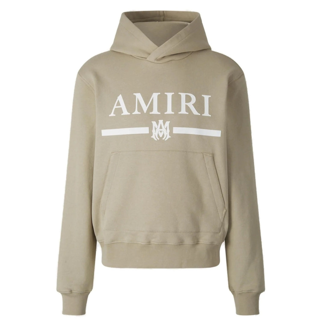 Amiri MA Bar Logo Beige Hoodie XS