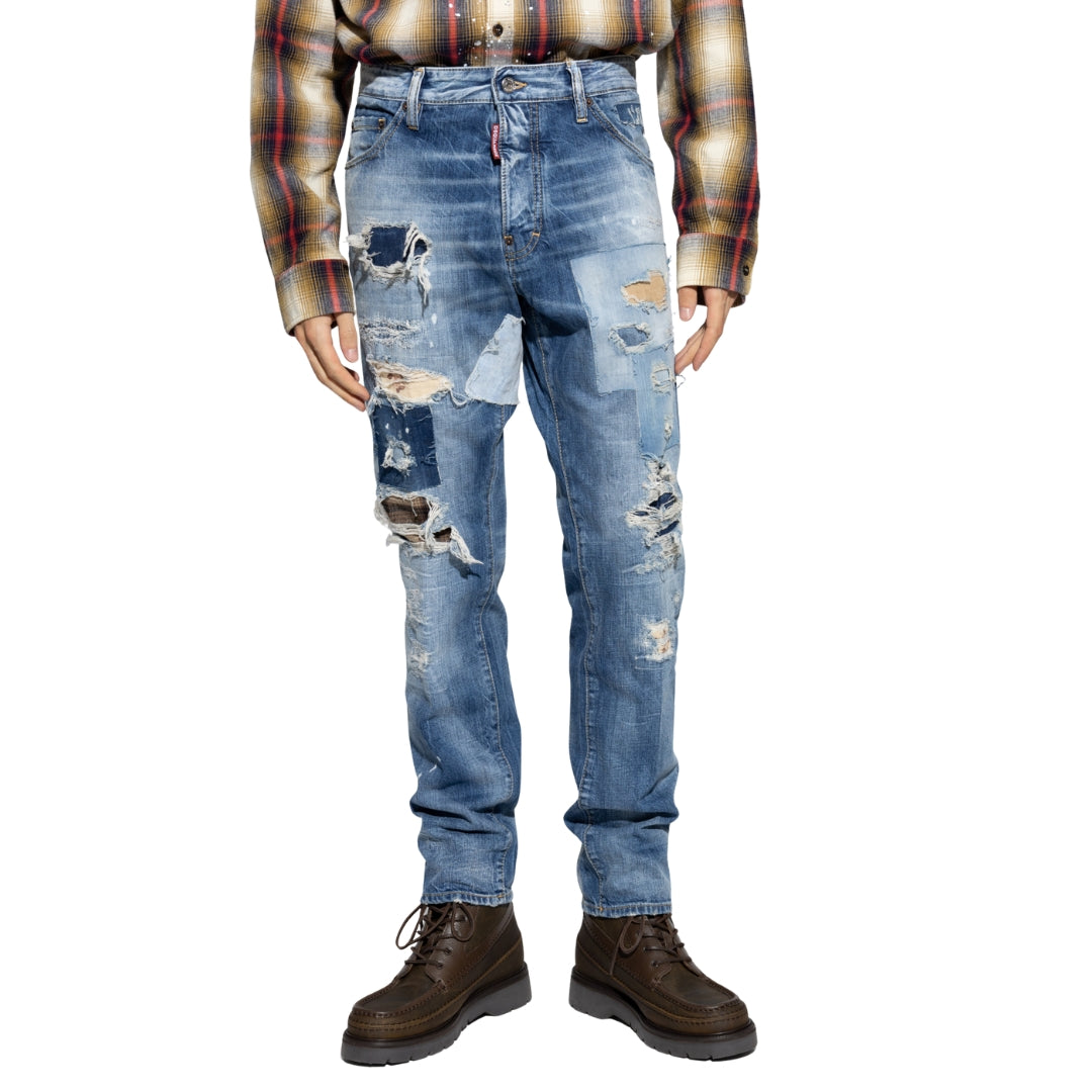 Dsquared2 Denim Cool Guy Patch Jeans Navy Blue W32