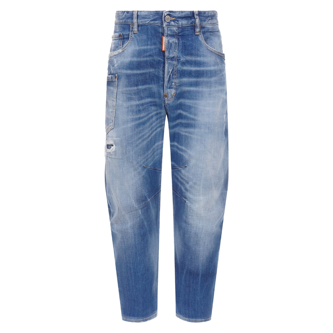 Dsquared2 Medium Small Hole Wash Kawaii Jeans Navy Blue W32