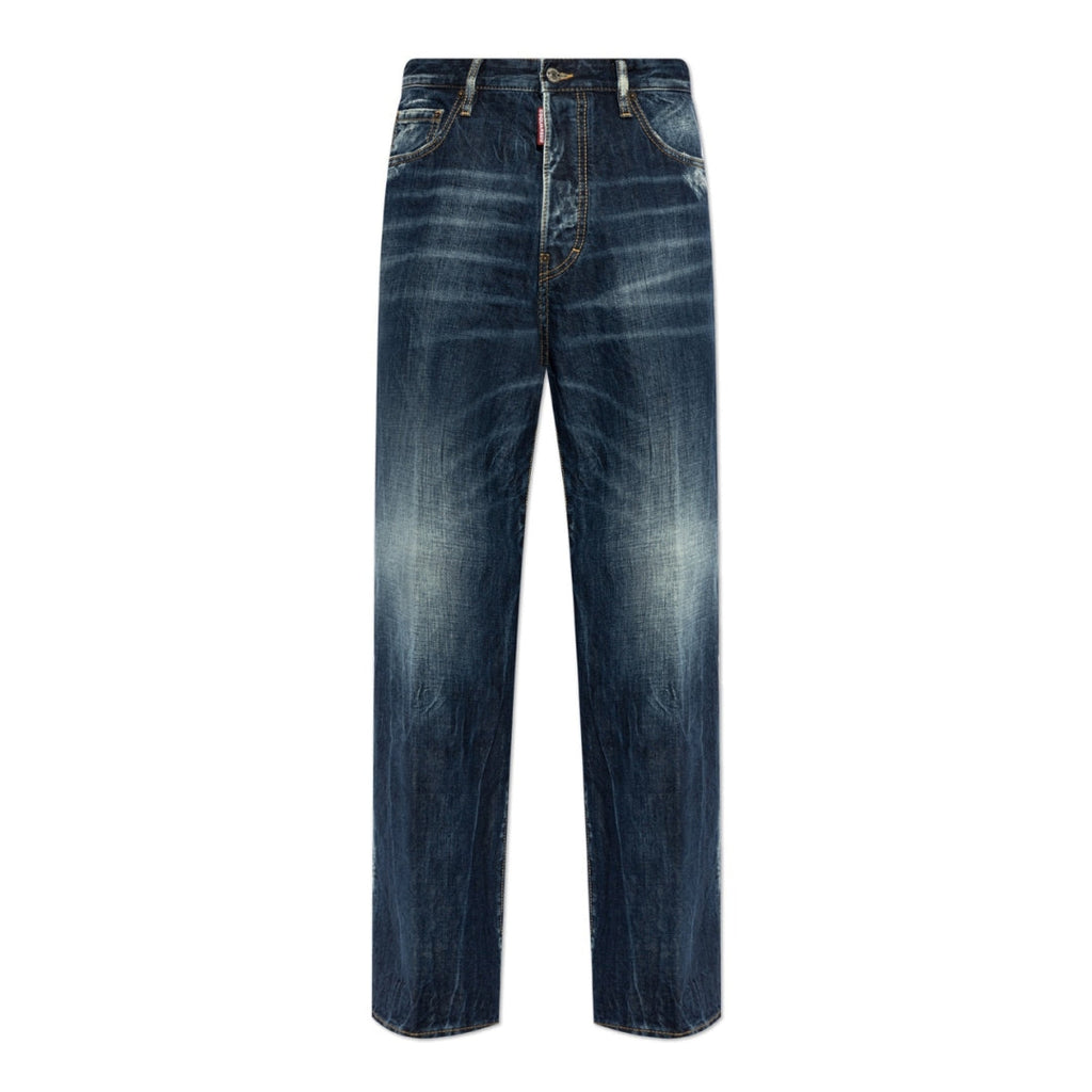 Dsquared2 Be Cool Be Nice Wash Loose Jeans Navy Blue W26