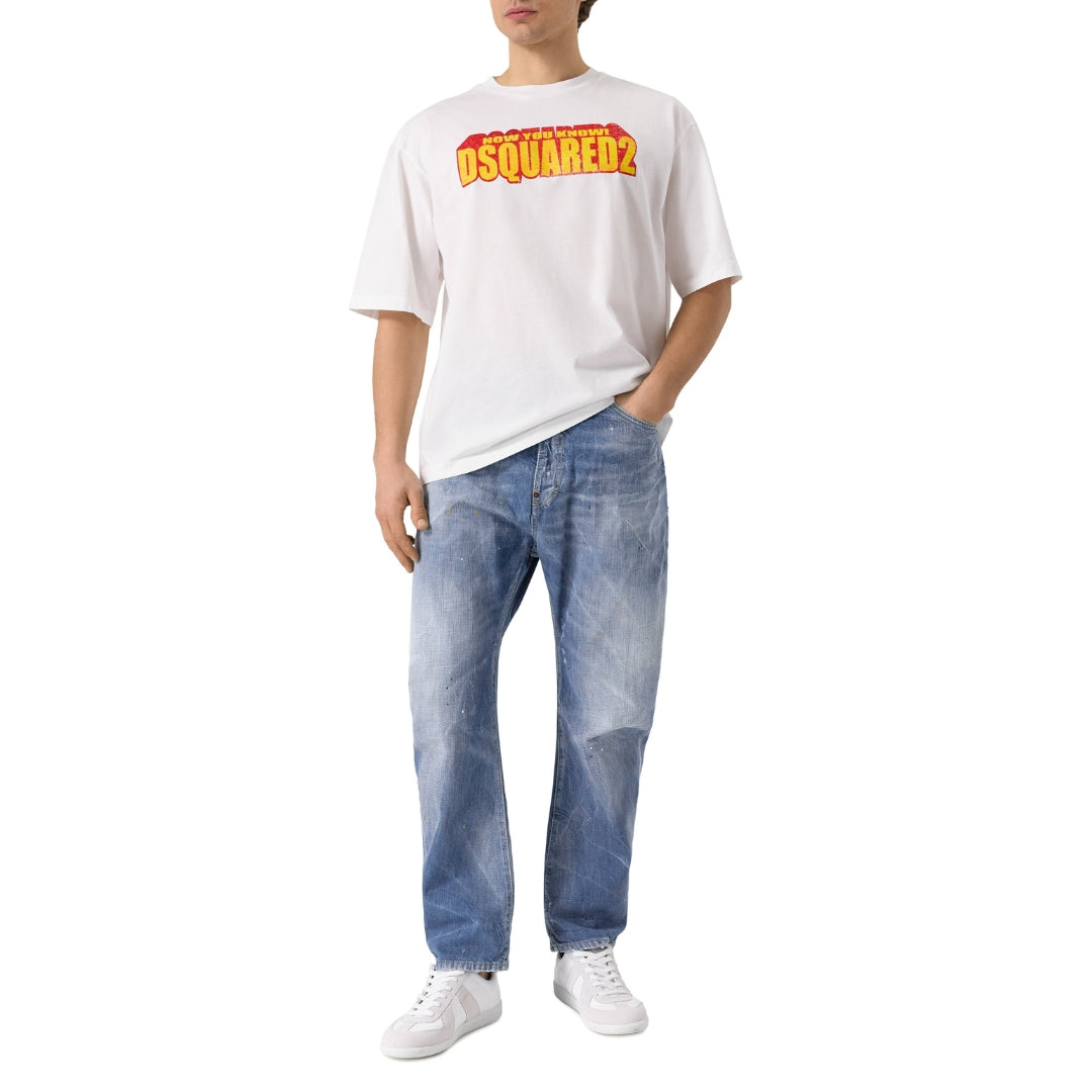 Dsquared2 Clean Baby Blue Wash London Bro Jeans W30