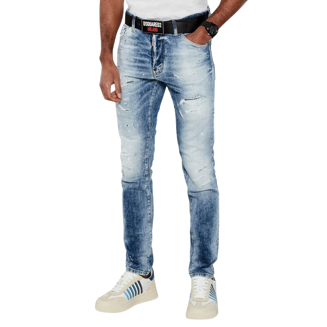 Dsquared2 Light Scarface Wash Cool Guy Jeans Navy Blue W30