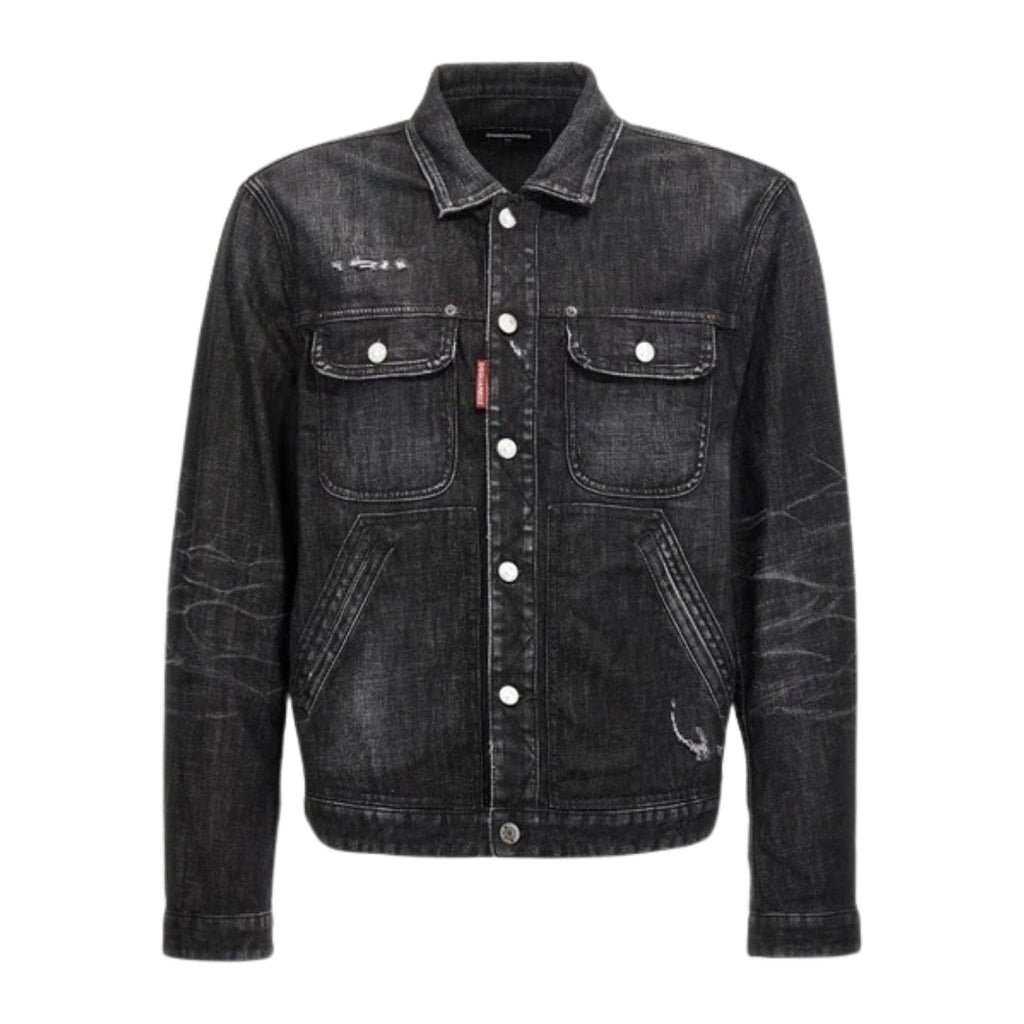 Dsquared2 Easy Wash Jean Jacket Black W32