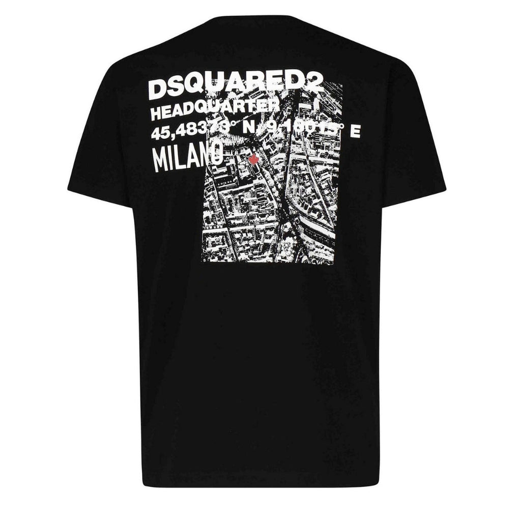 Dsquared2 Ceresio Map Cool Fit T-Shirt Black S