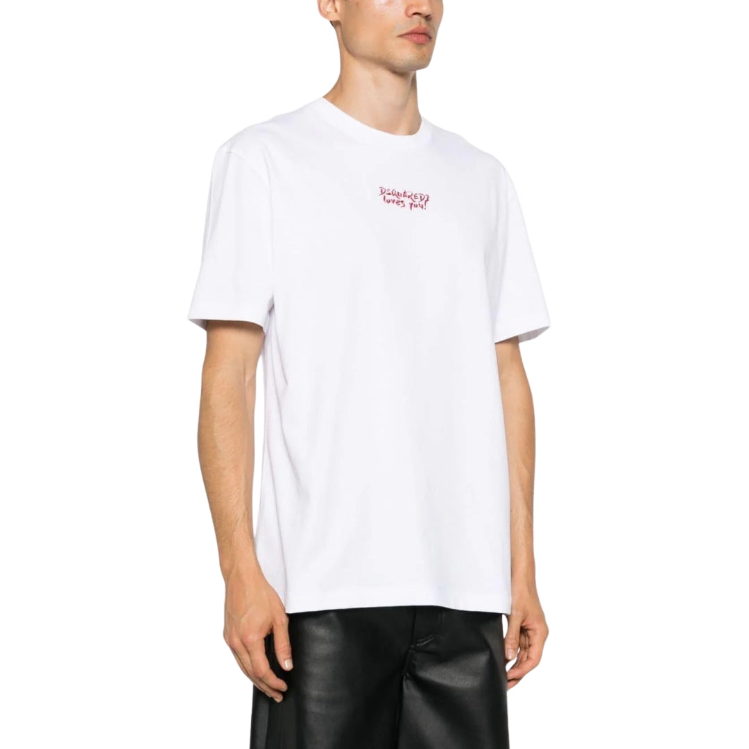 Dsquared2 Dsquared2 Loves You T-Shirt White XL