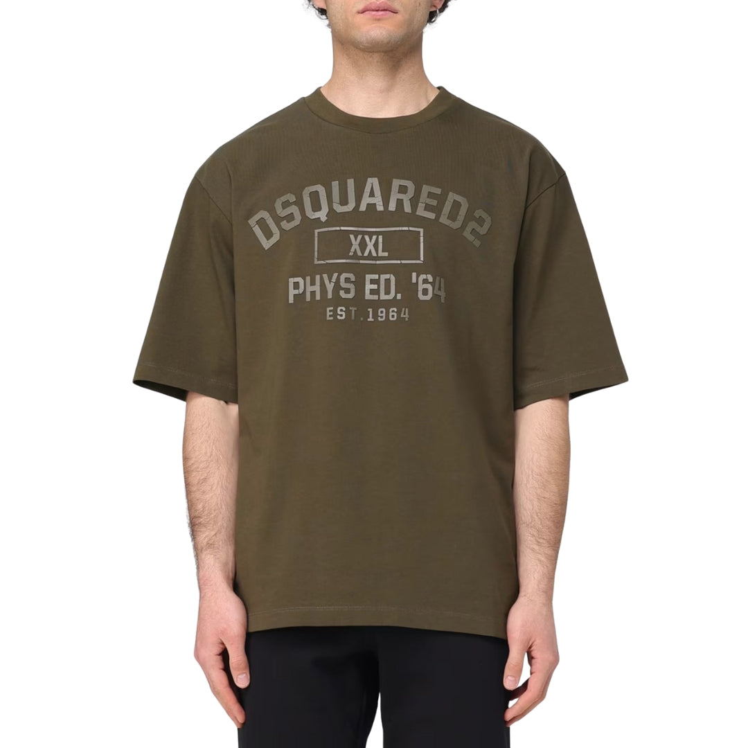Dsquared2 Phys Ed Military T-Shirt Military Green S