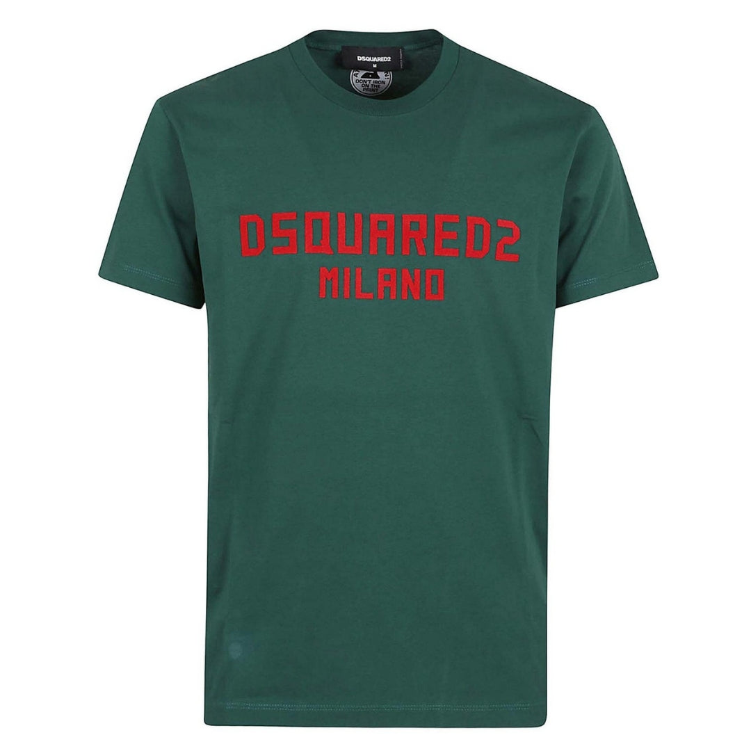 Dsquared2 Cool Fit T-Shirt Green Red Print XS
