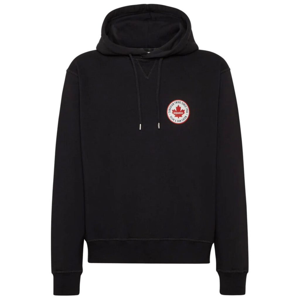 Dsquared2 Cool Fit Logo Patch Hoodie Black S