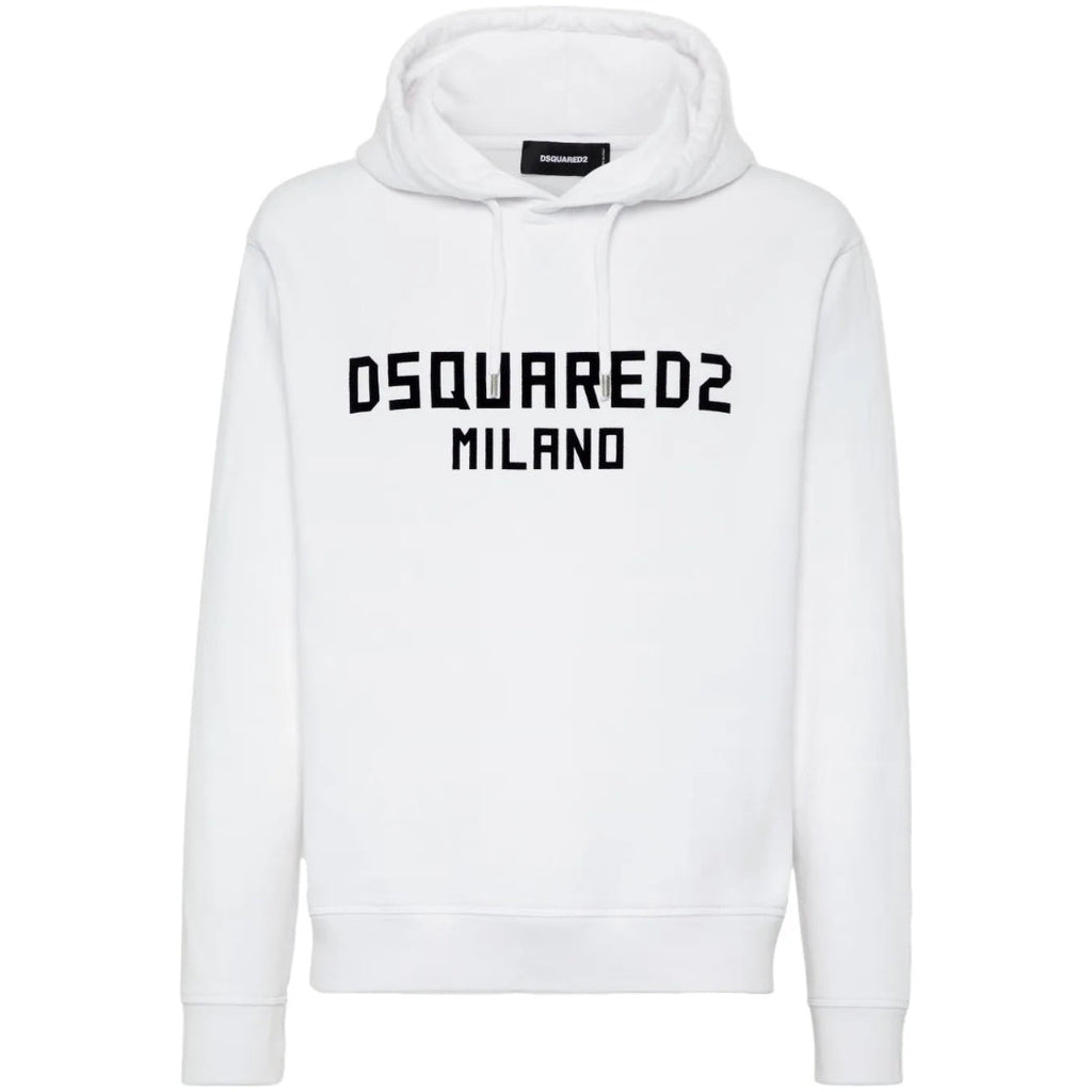 Dsquared2 Cool Fit Hoodie Green Red Print White Black Print S
