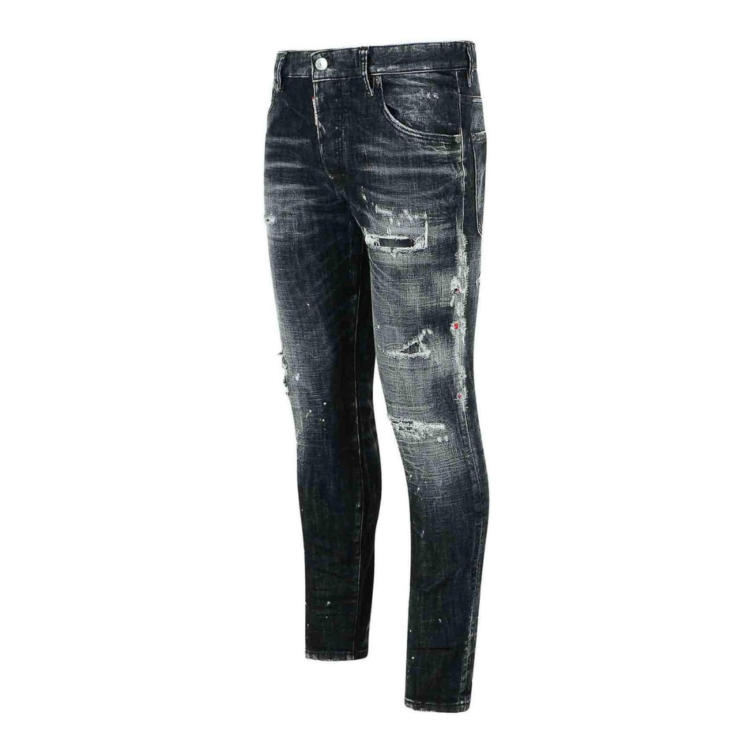 Dsquared2 Rocky Mountains Wash Skater Jeans Black W28