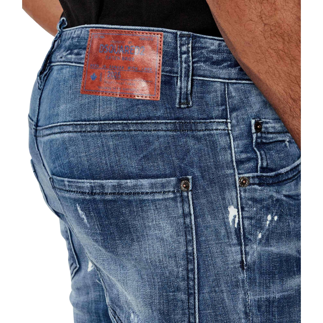 Dsquared2 Filo Wash Skater Jeans Navy Blue W26