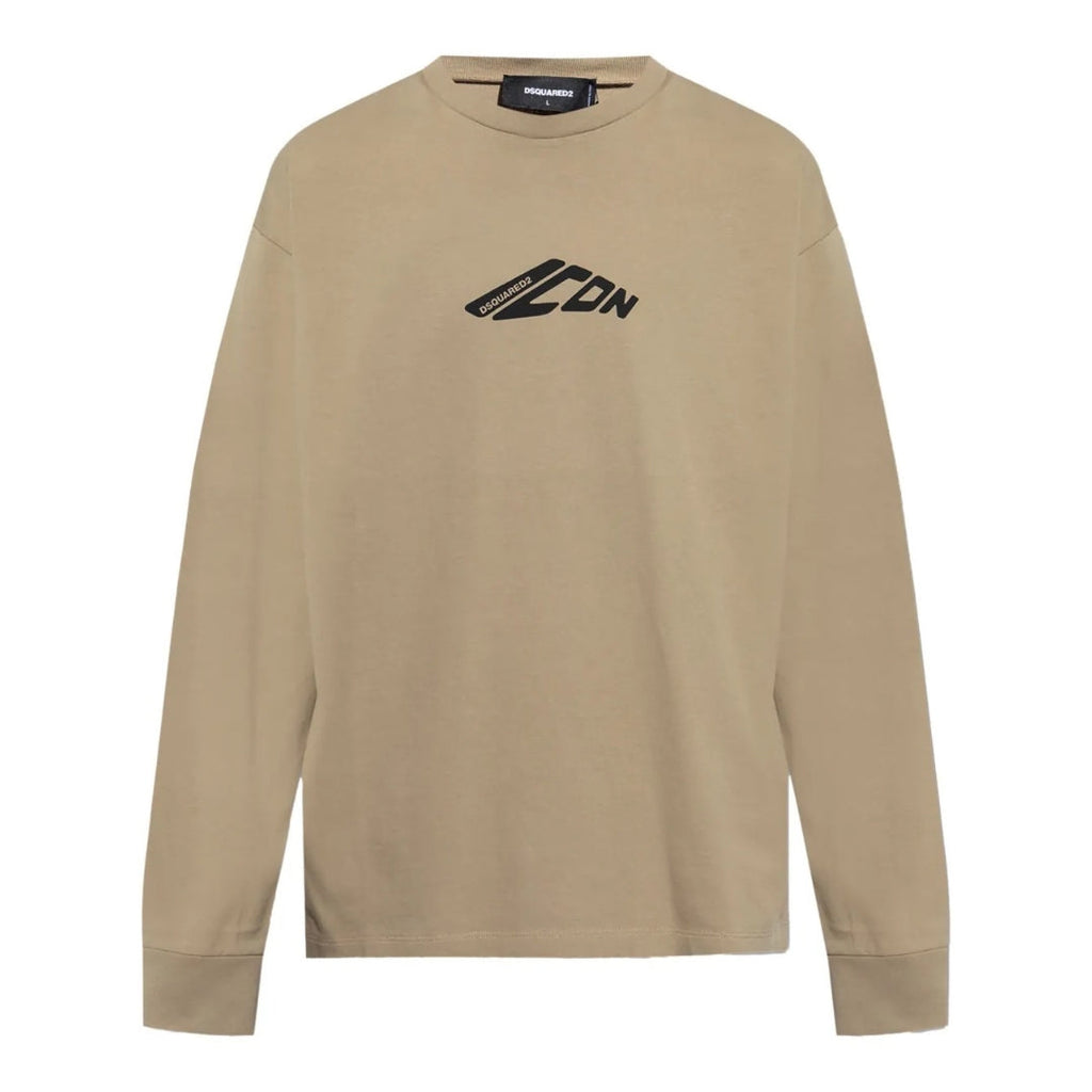 Dsquared2 Icon-Print T-Shirt Khaki M