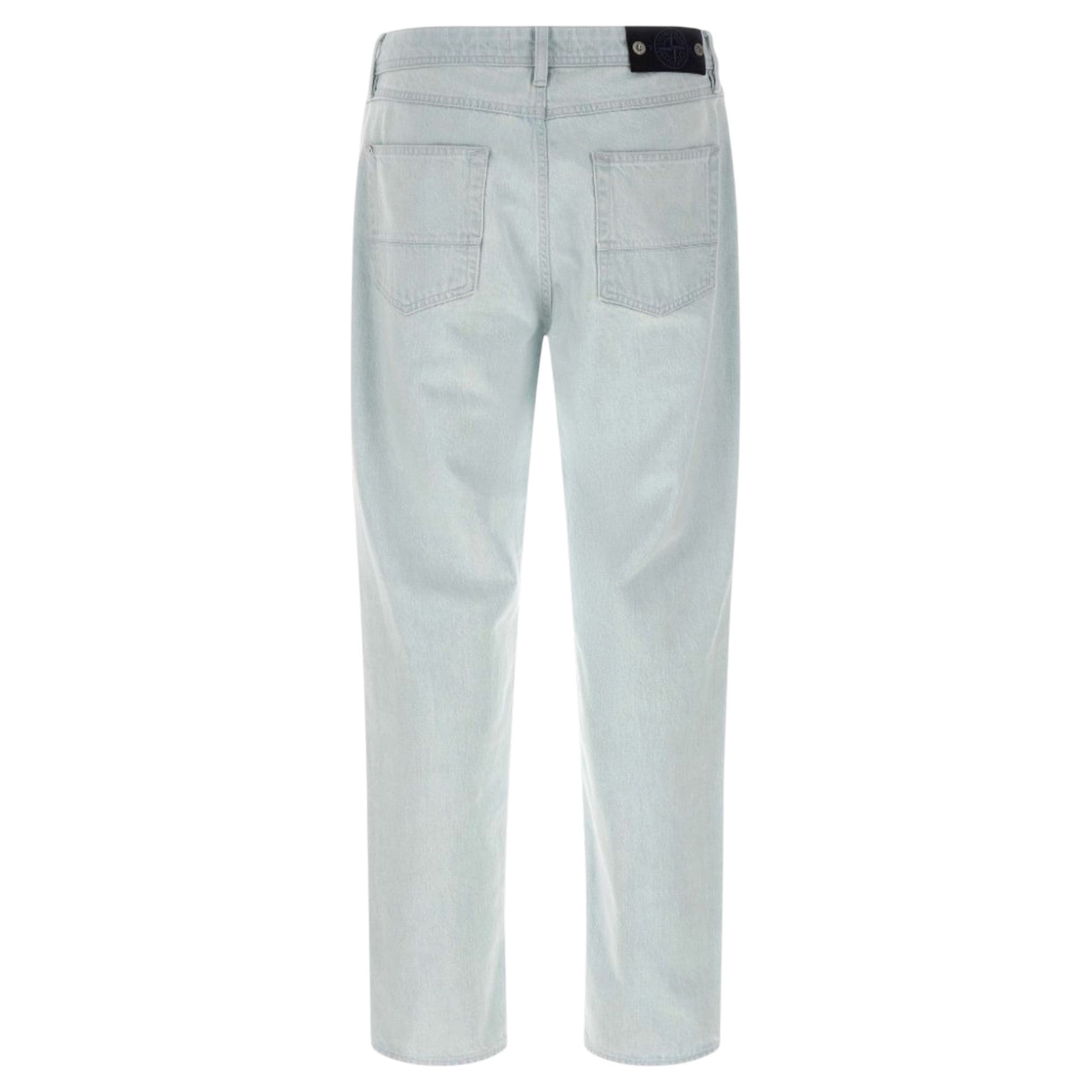 Stone Island Light Blue Straight Jeans