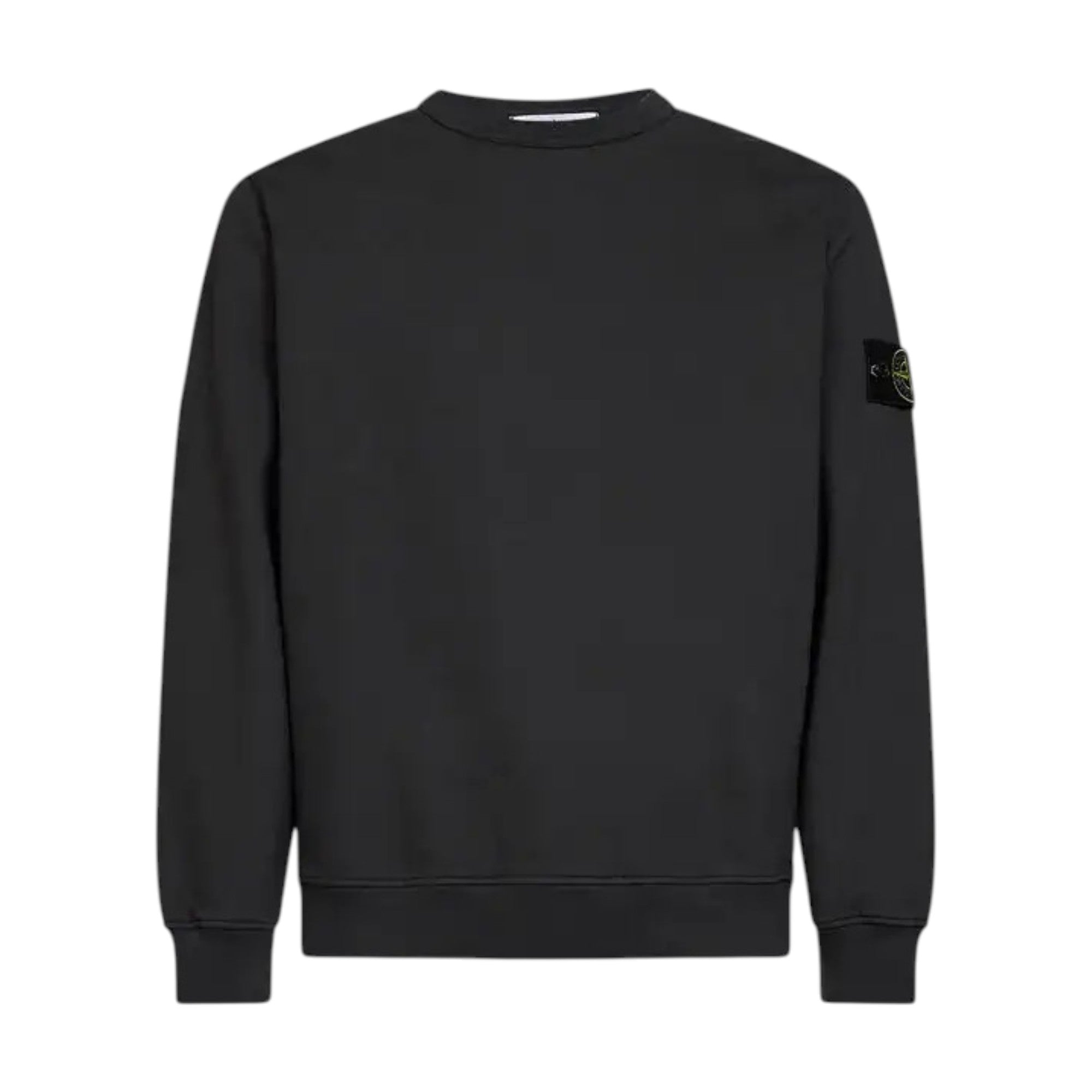 Stone Island Brushed Organic Cotton Lead Grey Sweatshirt