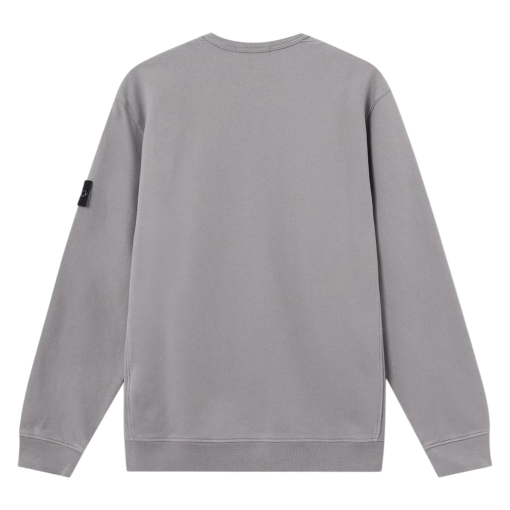 Stone Island Brushed Organic Cotton Grey Sweatshirt
