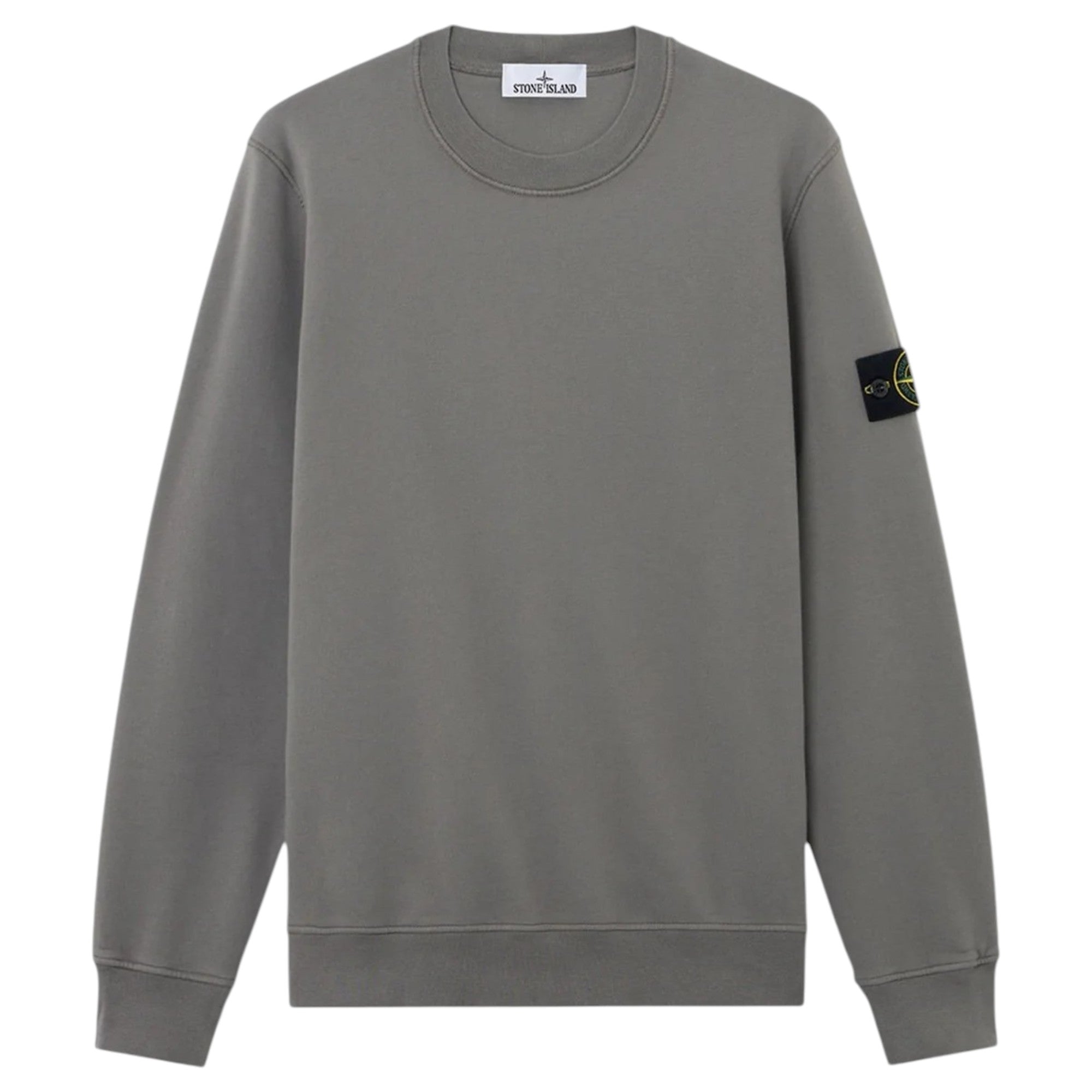 Stone Island Organic Cotton Charcoal Grey Sweatshirt