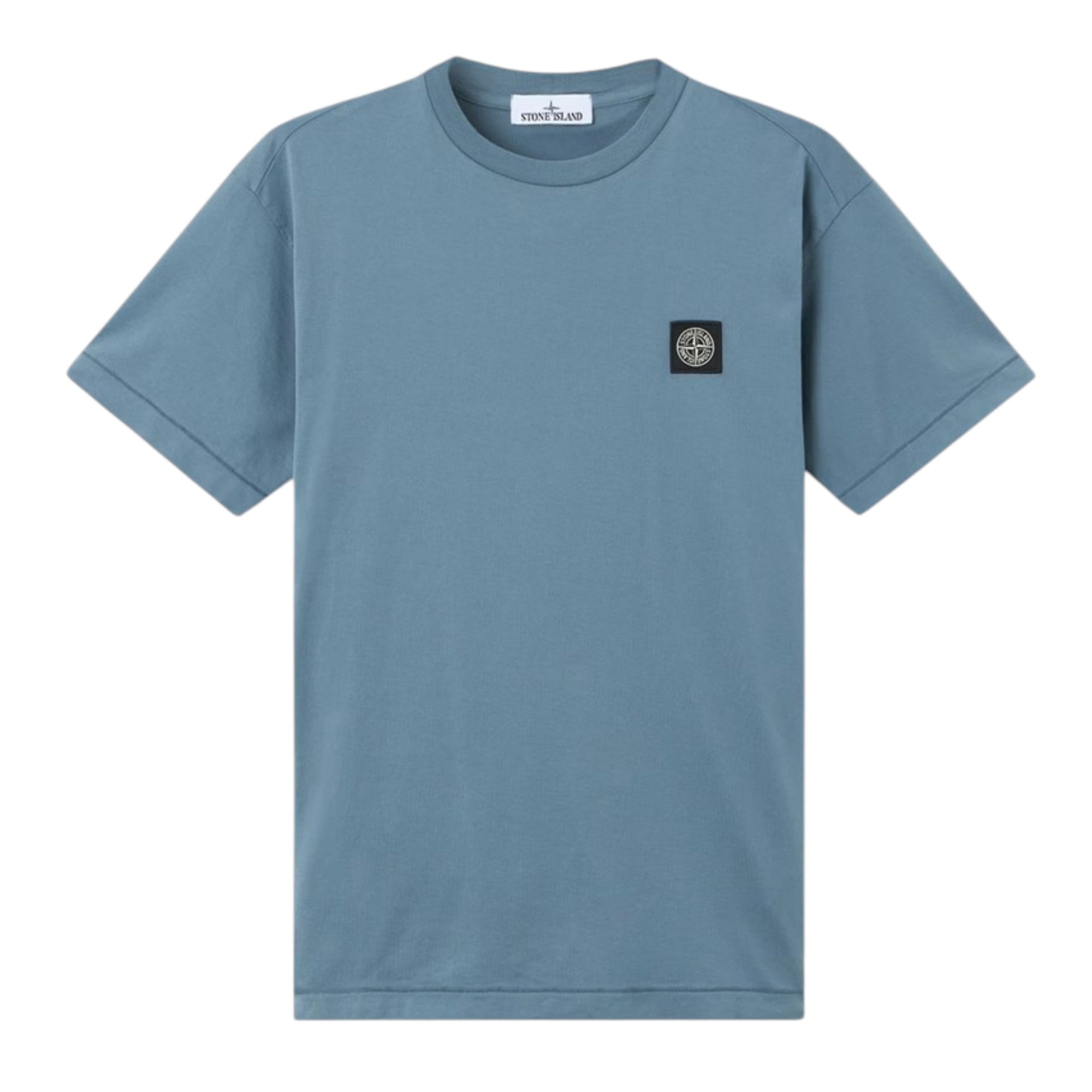 Stone Island Compass Patch Logo Steel Blue T-shirt