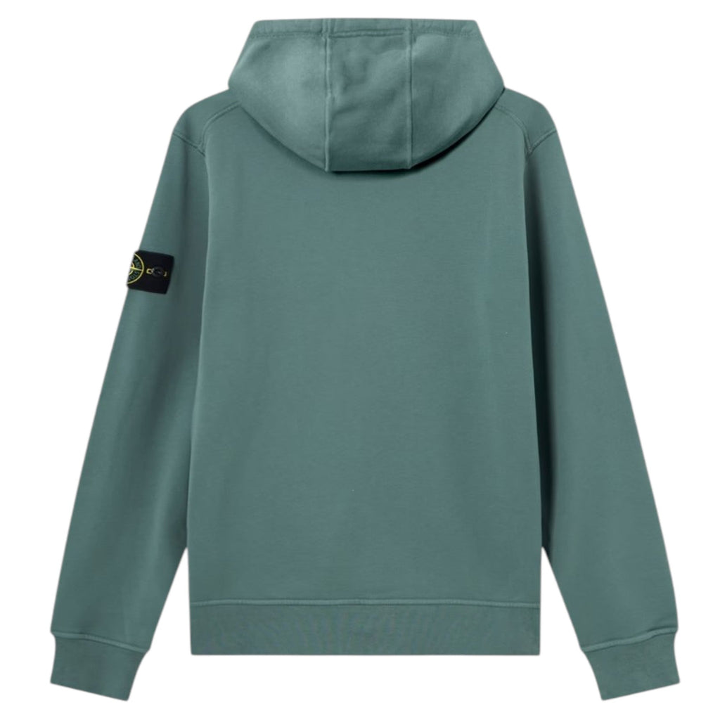 Stone Island Organic Cotton Ocean Green Hoodie