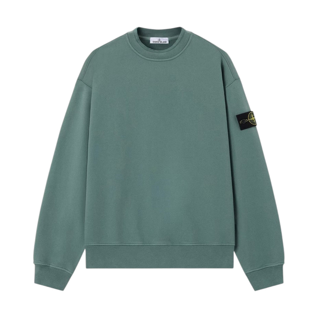Stone Island Organic Cotton Green Sweatshirt