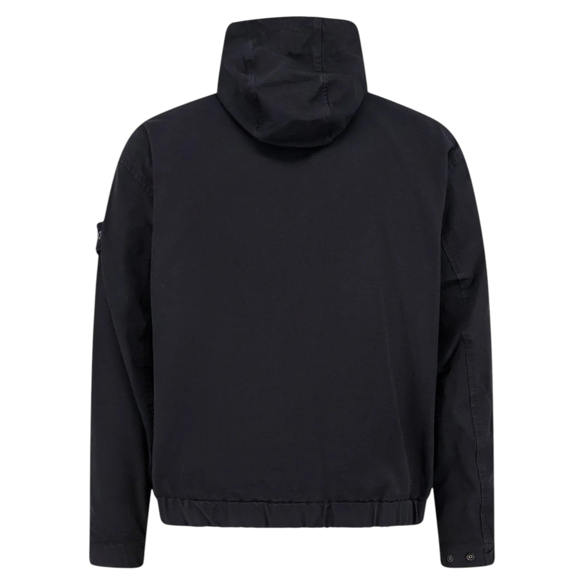 Stone Island Organic Cotton Ripstop Black Jacket