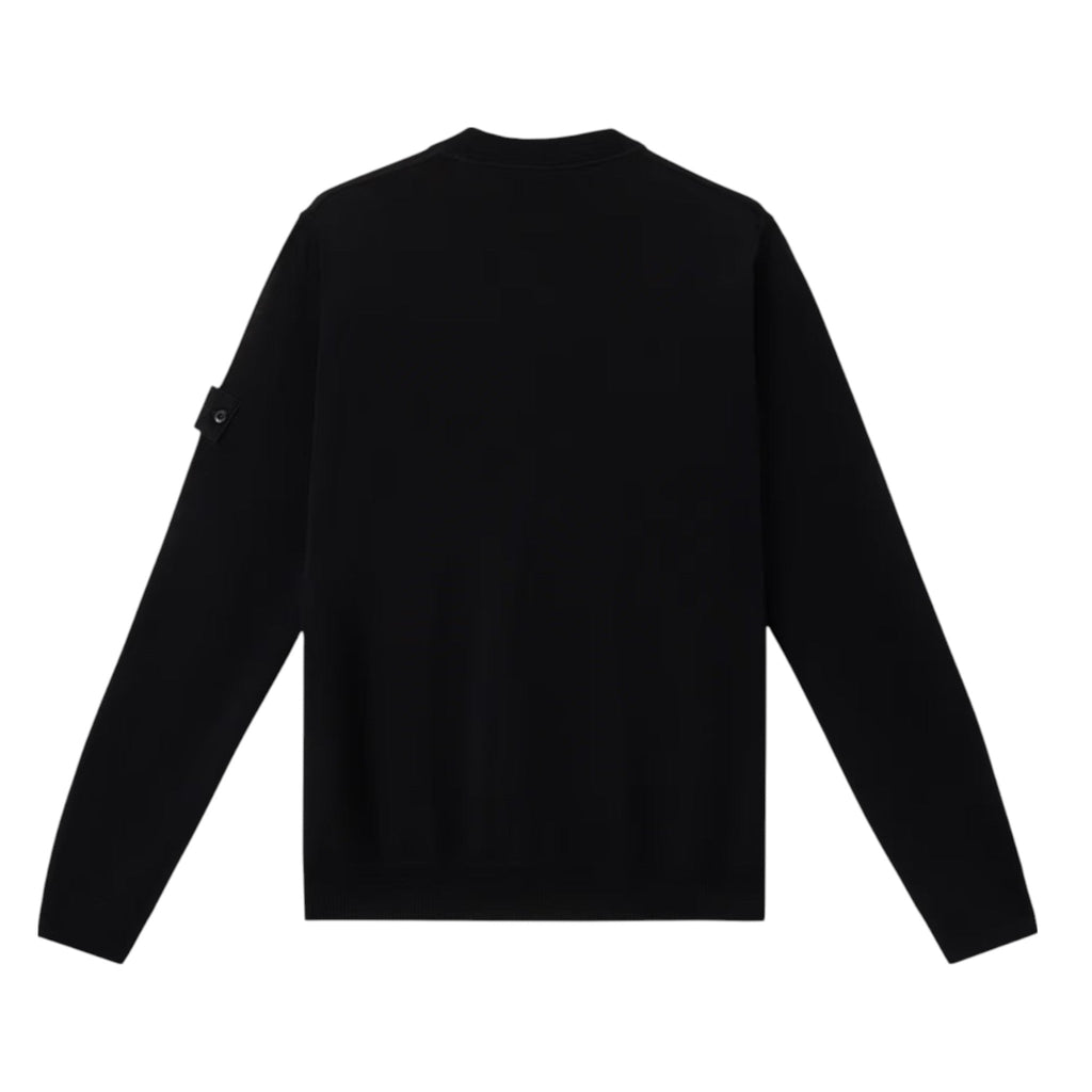 Stone Island Light RWS Pure Wool Ghost Black Sweatshirt
