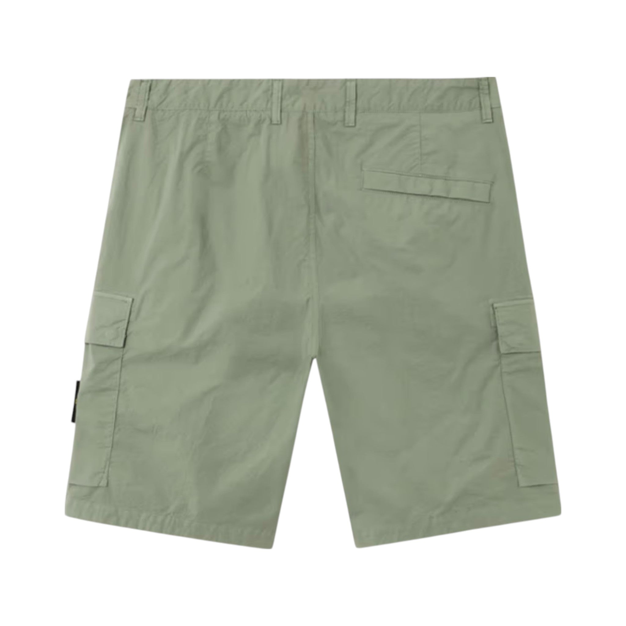 Stone Island Stretch Cotton Tela 'Paracadute' Sage Green Cargo Shorts