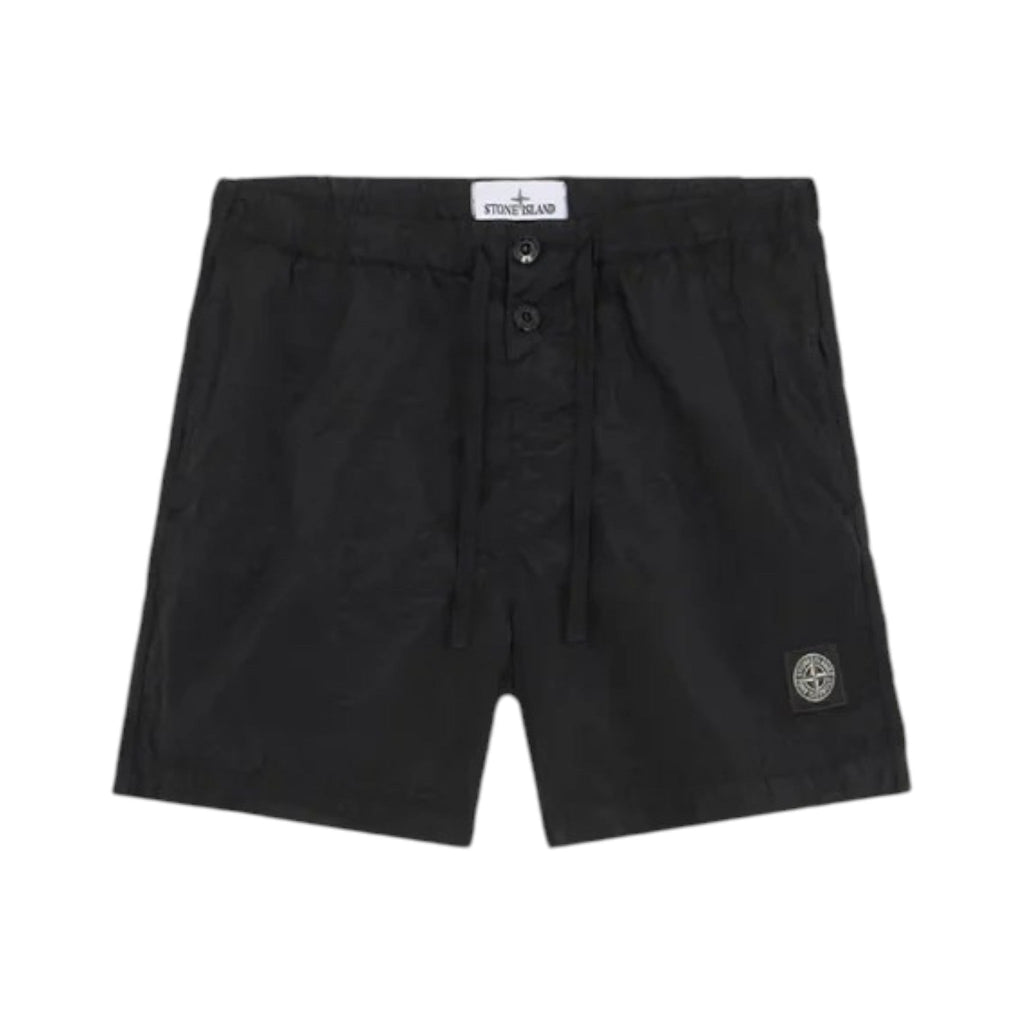 Stone Island Nylon Black Shorts