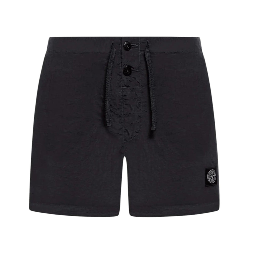 Stone Island Nylon Black Swimshorts