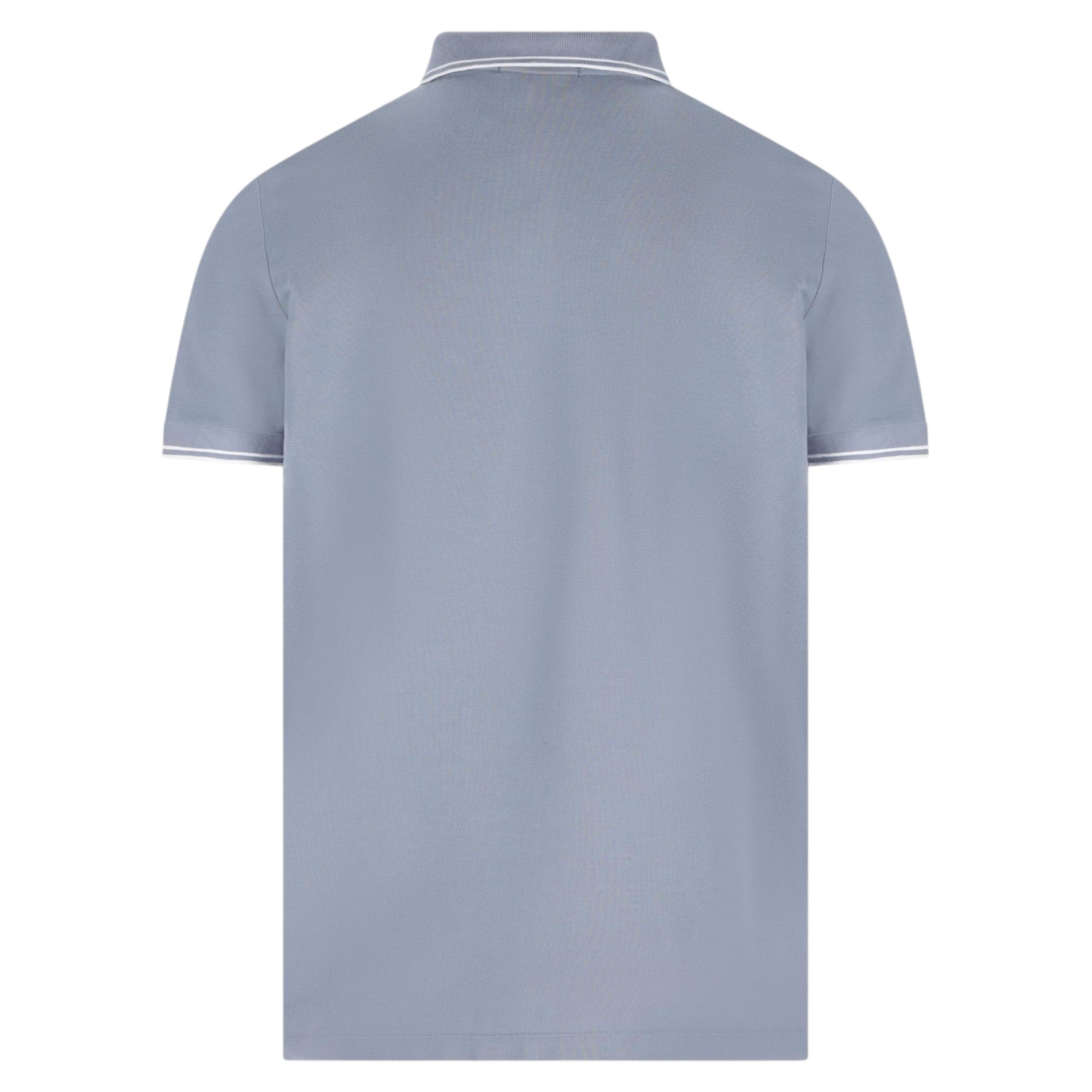 Stone Island Pique Cotton Dark Blue Polo Shirt
