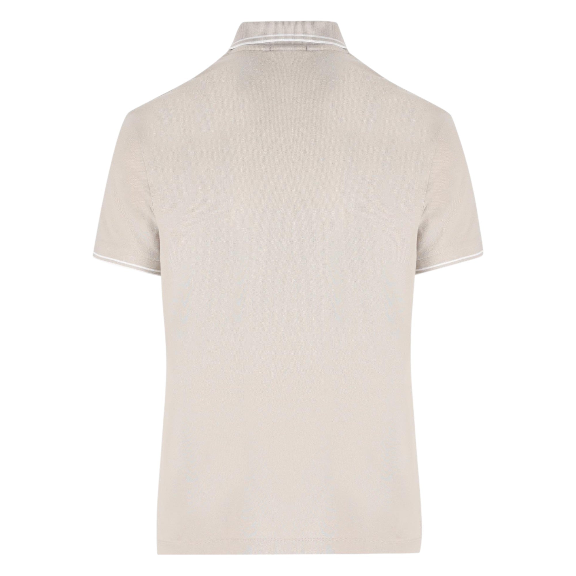 Stone Island Pique Cotton Pearl Grey Polo Shirt