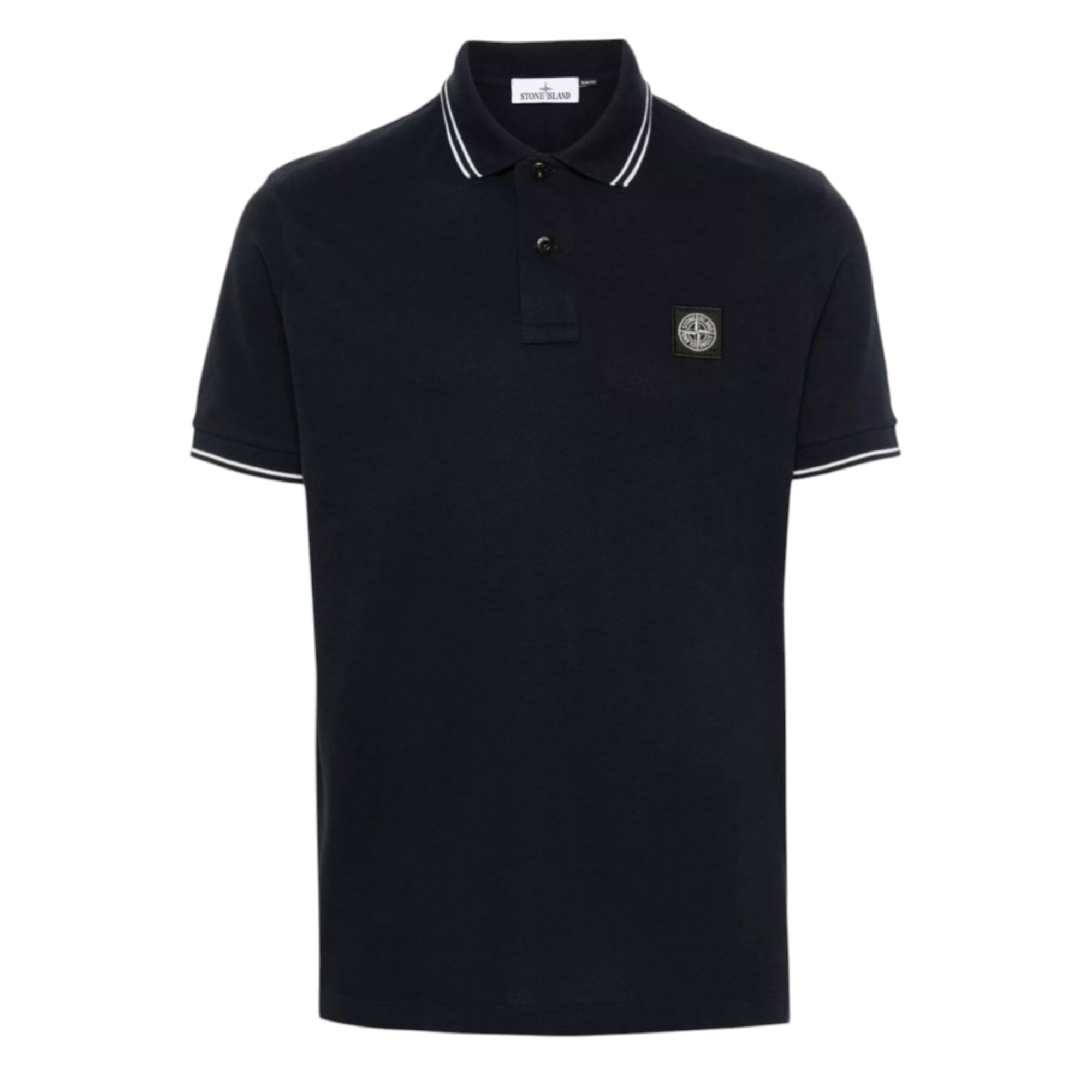 Stone Island Black Cotton Polo A
