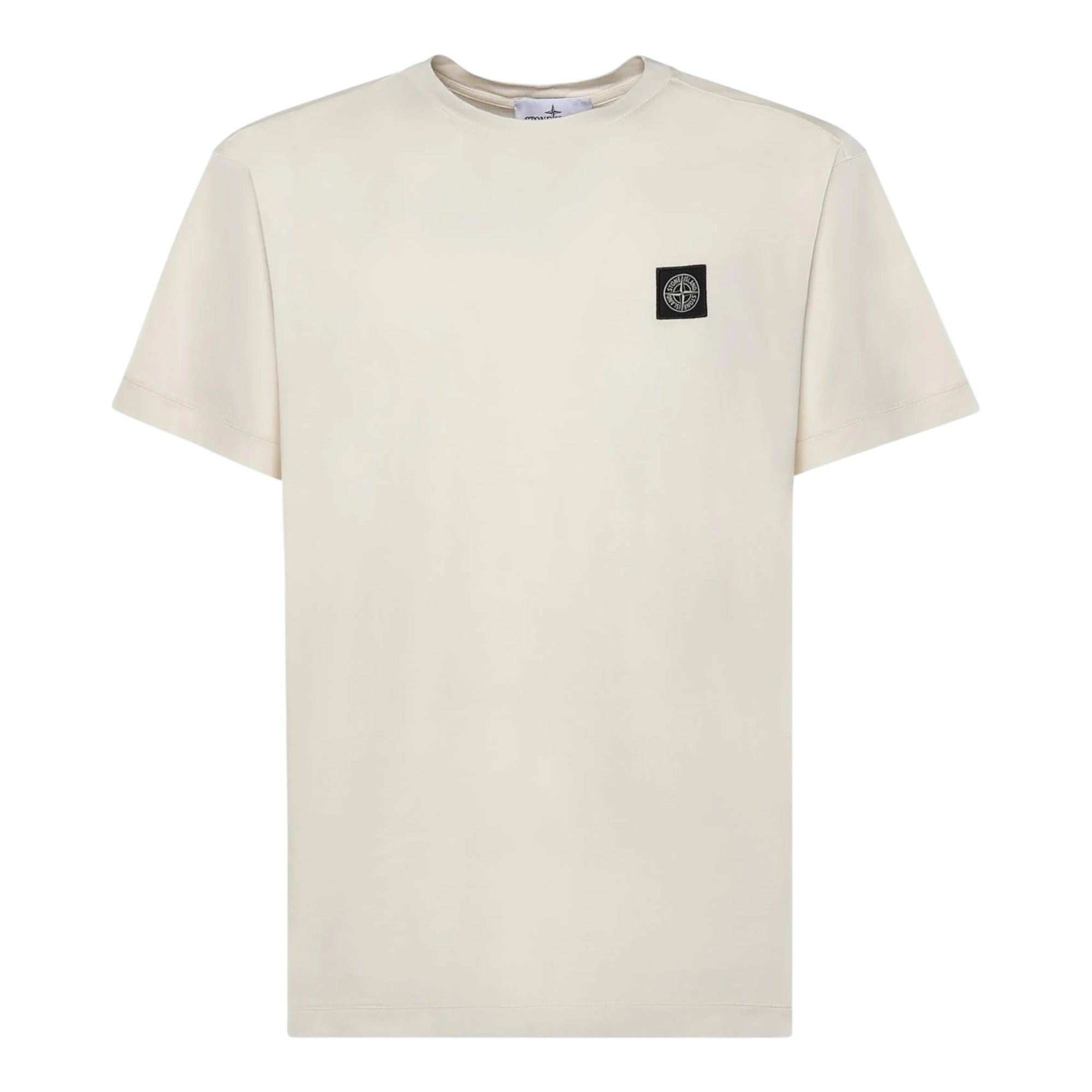 Stone Island Compass Patch Logo Neutral Light Beige T-shirt