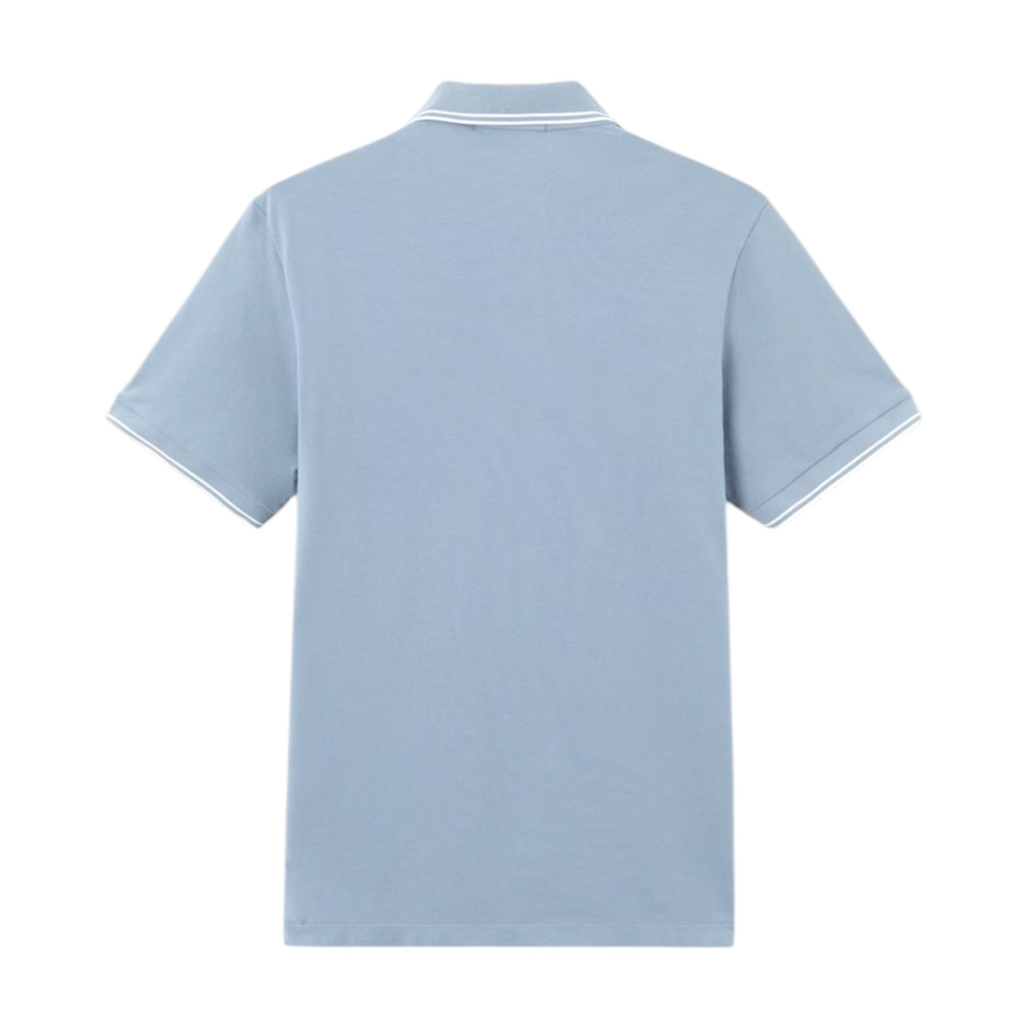 Stone Island Pique Cotton Avio Blue Polo Shirt