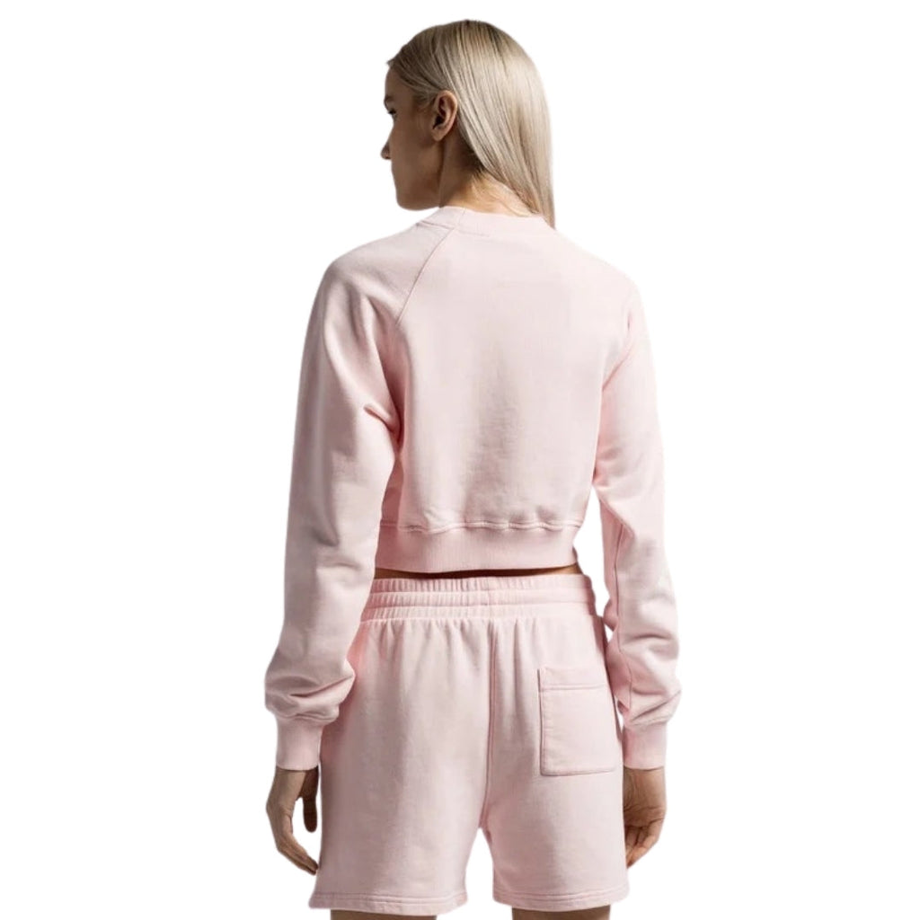Casablanca Printed Cropped Sweatshirt Equipement Sportif Pink Sweatshirts Womens