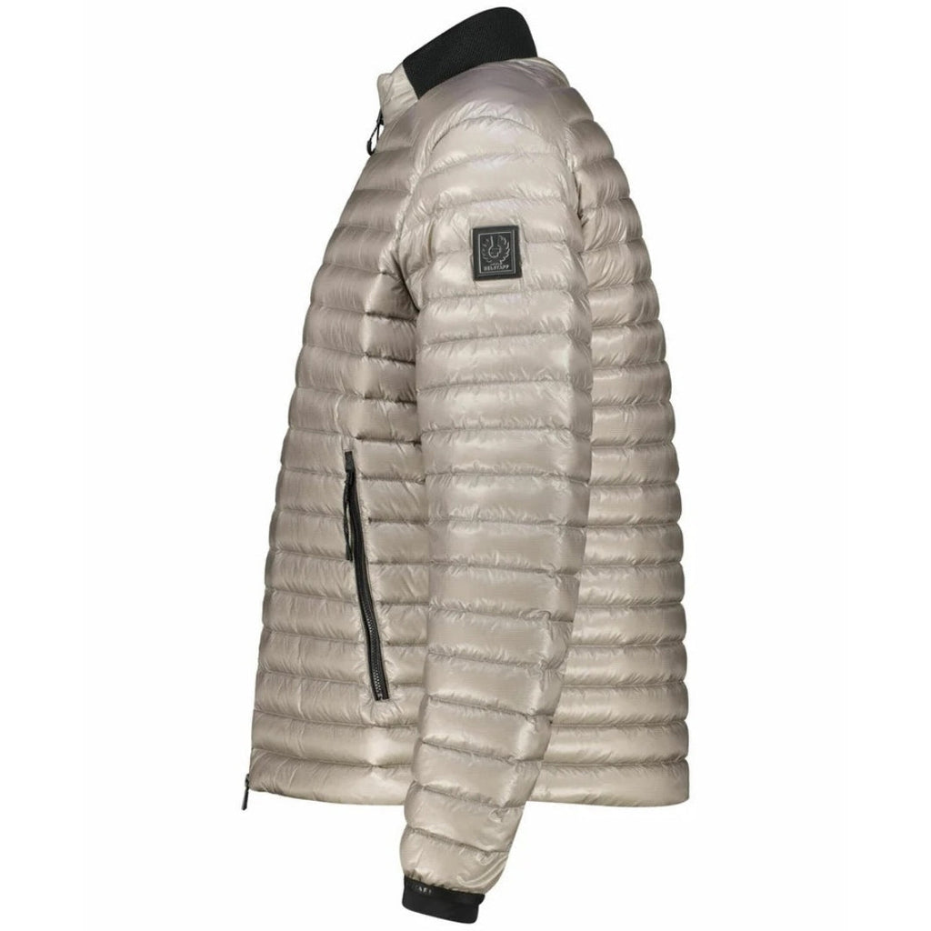 Belstaff Airframe Beige Shiny Down Filled Jacket - Style Centre Wholesale