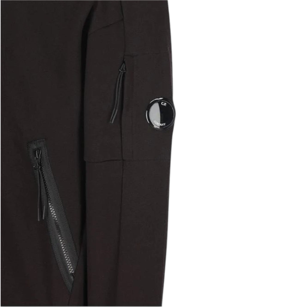 C.P. Company, Black Zip Closure Hooded Sweatshirt