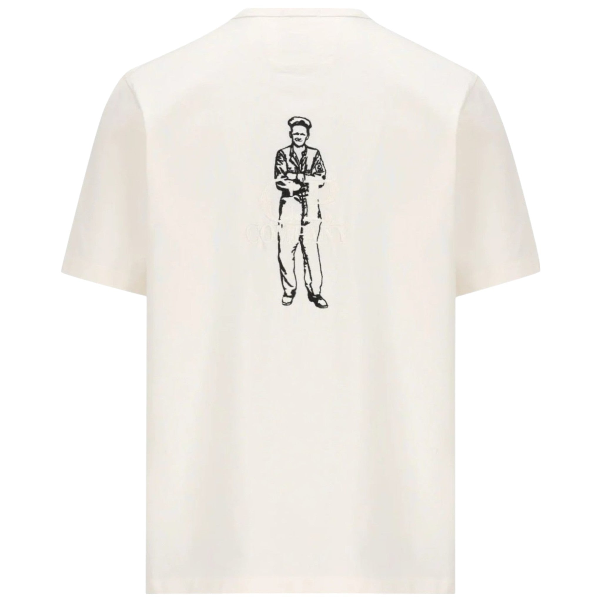 C.P. Company, British Sailor White T-Shirt