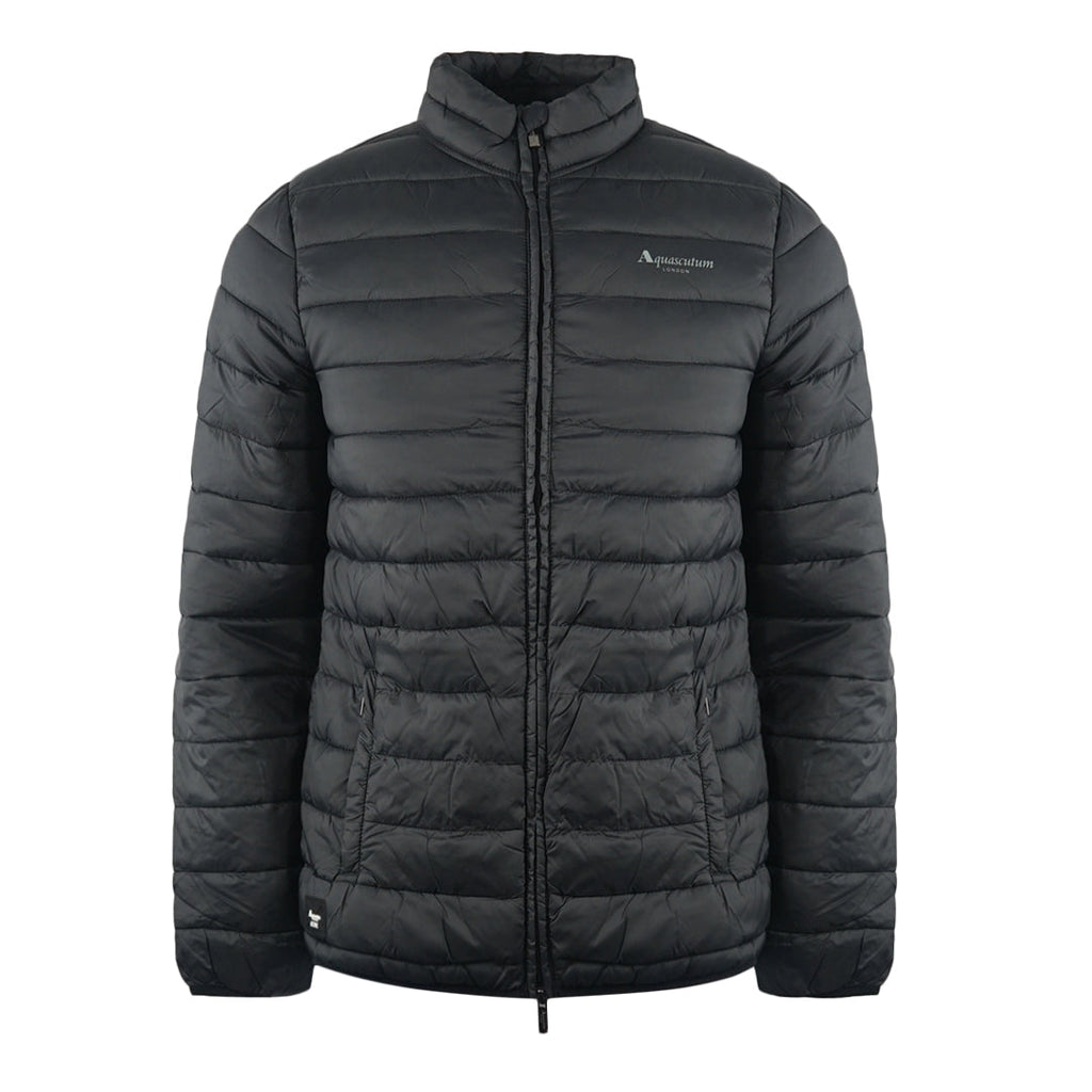 Aquascutum London Logo Black Active Jacket - Style Centre Wholesale