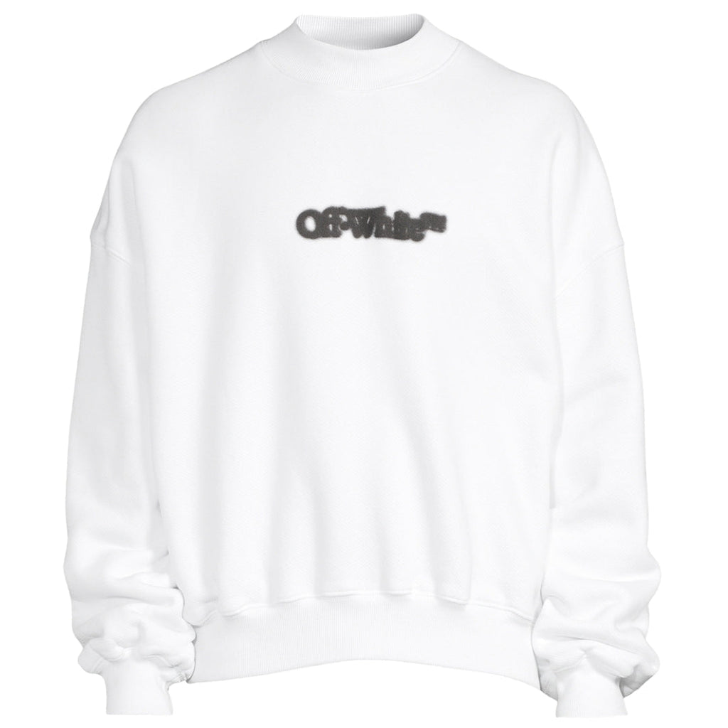 Off White Blurr Book Over White Oversized Sweatshirt - Style Centre Wholesale